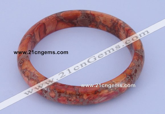 CGB206 Inner diameter 60mm fashion dyed imperial jasper gemstone bangle