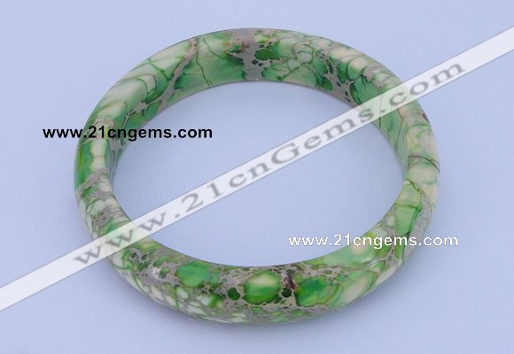 CGB207 Inner diameter 60mm fashion dyed imperial jasper gemstone bangle