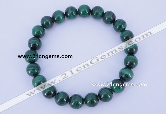 CGB215 2pcs 7.5 inches 4mm natural malachite gemstone bracelets