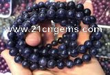 CGB2534 7.5 inches 8mm round sapphire gemstone beaded bracelets