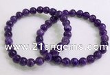 CGB2550 7.5 inches 6mm round charoite gemstone beaded bracelets