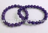 CGB2552 7.5 inches 8mm round charoite gemstone beaded bracelets