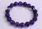 CGB2572 7.5 inches 11mm round charoite gemstone beaded bracelets