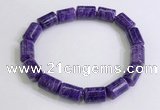 CGB2577 7.5 inches 8*12mm tube charoite gemstone bracelet