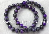 CGB2611 7.5 inches 9mm round natural sugilite beaded bracelets