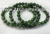 CGB2617 7.5 inches 8mm round diopside quartz beaded bracelets