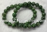 CGB2618 7.5 inches 10mm round diopside quartz beaded bracelets