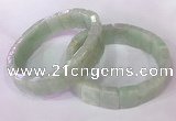 CGB2640 11*15mm faceted rectangle jade bracelets wholesale