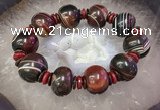 CGB3014 7.5 inches 13*20mm - 16*22mm rondelle agate bracelet