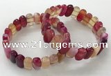 CGB3103 7.5 inches 8*15mm oval agate gemstone bracelets