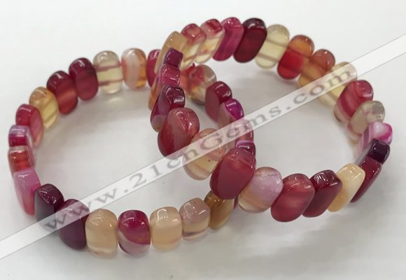 CGB3103 7.5 inches 8*15mm oval agate gemstone bracelets