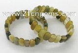 CGB3109 7.5 inches 8*15mm oval agate gemstone bracelets