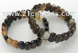 CGB3112 7.5 inches 8*15mm oval agate gemstone bracelets