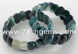 CGB3130 7.5 inches 10*20mm faceted oval agate bracelets