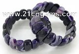 CGB3141 7.5 inches 11*23mm faceted oval agate bracelets