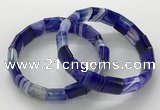 CGB3170 7.5 inches 12*15mm rectangle agate bracelets wholesale