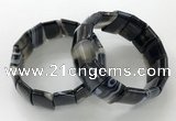 CGB3192 7.5 inches 15*25mm rectangle agate bracelets wholesale