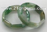 CGB3205 7.5 inches 18*29mm agate gemstone bracelets wholesale