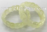 CGB3222 7.5 inches 12*20mm oval lemon quartz bracelets