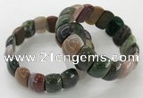 CGB3229 7.5 inches 12*20mm oval Indian agate bracelets