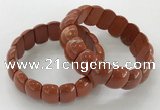 CGB3232 7.5 inches 12*20mm oval red jasper bracelets