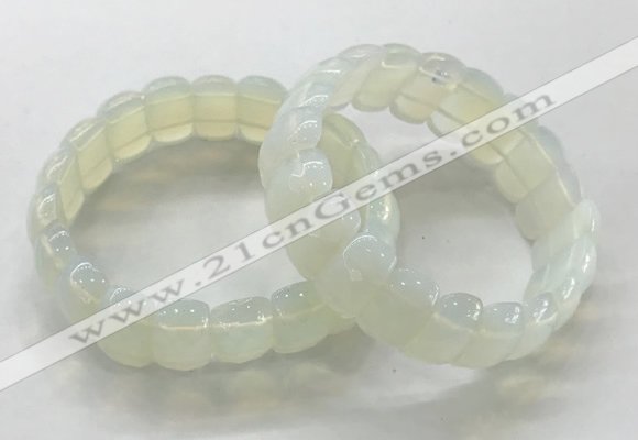 CGB3296 7.5 inches 10*20mm faceted oval opal bracelets