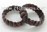 CGB3304 7.5 inches 10*20mm faceted oval red tiger eye bracelets