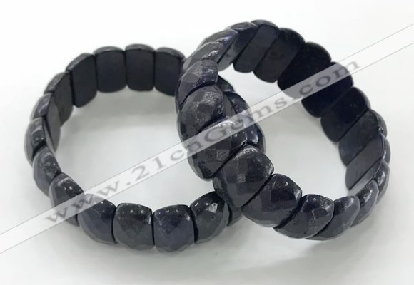 CGB3305 7.5 inches 10*20mm faceted oval lapis lazuli bracelets