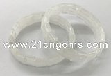 CGB3330 7.5 inches 10*15mm rectangle white crystal bracelets