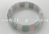 CGB3332 7.5 inches 10*15mm rectangle mixed gemstone bracelets