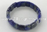 CGB3344 7.5 inches 10*15mm rectangle lapis lazuli bracelets