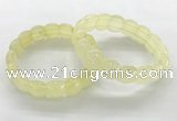 CGB3363 7.5 inches 10*15mm oval lemon quartz gemstone bracelets