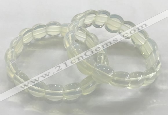 CGB3364 7.5 inches 10*15mm oval opal bracelets wholesale