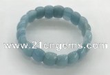 CGB3367 7.5 inches 10*15mm oval imitation aquamarine bracelets