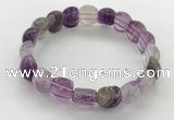 CGB3368 7.5 inches 10*15mm oval fluorite gemstone bracelets