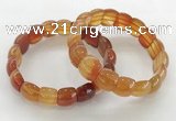 CGB3372 7.5 inches 10*15mm oval red agate bracelets