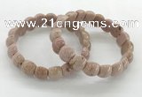 CGB3379 7.5 inches 10*15mm oval rhodochrosite bracelets wholesale