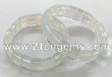 CGB3394 7.5 inches 10*15mm rectangle synthetic moonstone bracelets