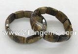 CGB3411 7.5 inches 15*21mm yellow tiger eye gemstone bracelets