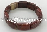 CGB3413 7.5 inches 15*21mm red jasper gemstone bracelets