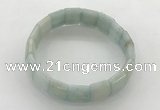 CGB3423 7.5 inches 12*15mm faceted rectangle imitation aquamarine bracelets