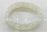 CGB3424 7.5 inches 12*15mm faceted rectangle opal bracelets