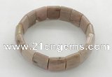 CGB3429 7.5 inches 12*15mm faceted rectangle rhodochrosite bracelets