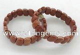 CGB3453 7.5 inches 10*15mm faceted marquise red jasper bracelets