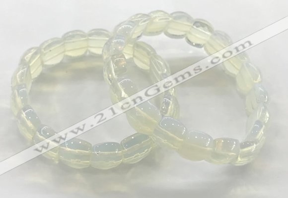 CGB3464 7.5 inches 10*14mm faceted oval opal bracelets