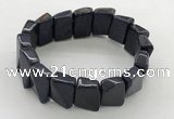 CGB3471 7.5 inches 12*17mm trapezoid blue goldstone bracelets