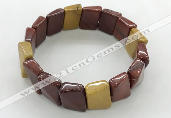 CGB3472 7.5 inches 12*17mm trapezoid mookaite bracelets