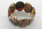 CGB3492 7.5 inches 30*40mm oval agate gemstone bracelets