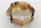 CGB3501 7.5 inches 30*40mm oval agate bracelets wholesale