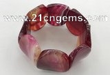 CGB3502 7.5 inches 30*40mm oval agate bracelets wholesale